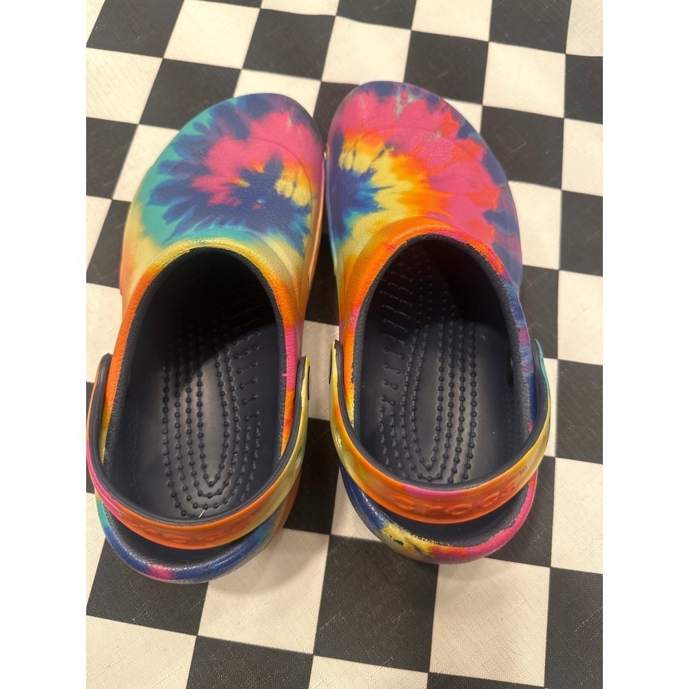 Crocs Tie Dye Clogs Size M 4W 6Slip On Comfort Shoes walking slip resistant work